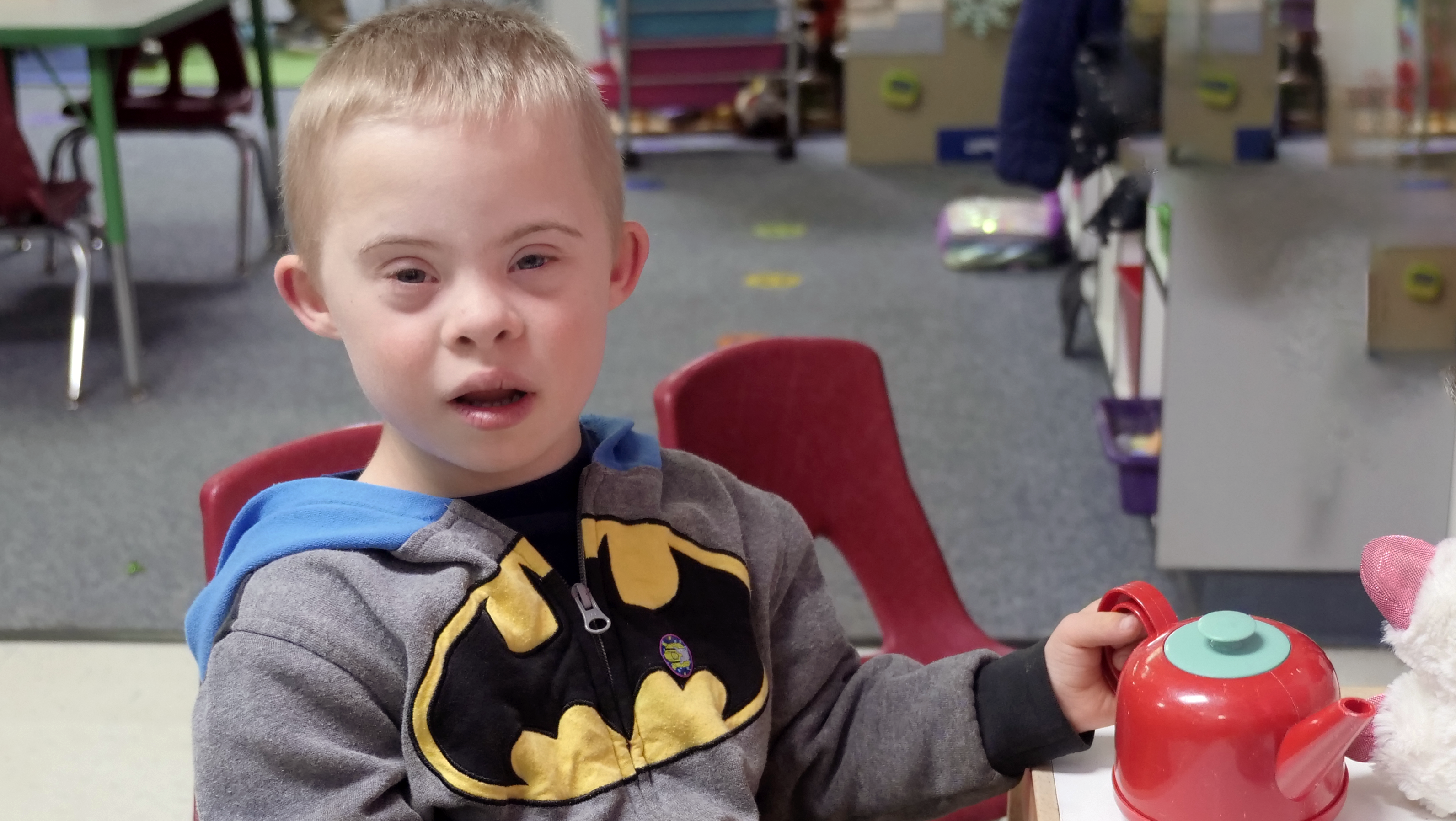 special education student smiling