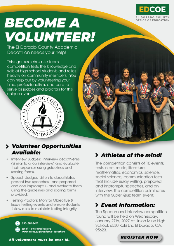 academic decathlon flyer
