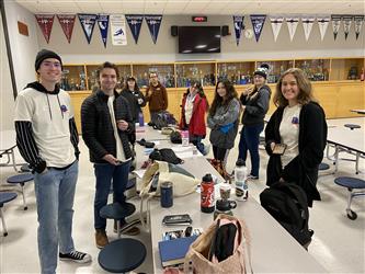 team preparing for competition