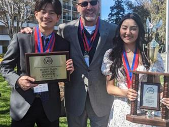 Coach Hussein with winners