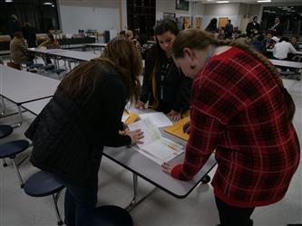 team and staff at competition