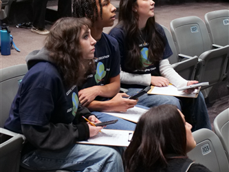 students competing at super quiz